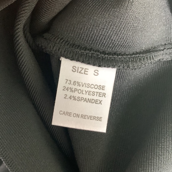 Luxedress (Luxedress.com) black minidress with rhinestone trim, size small. - Picture 8 of 10